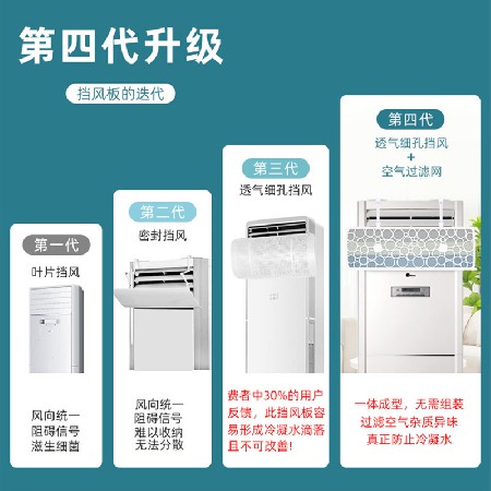 立式柜式空调挡风板月子款柜机冷气挡风导风防风防直吹出风口挡板